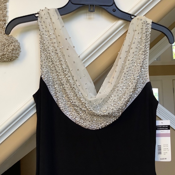 Cache Black / White Gown NWT - Picture 3 of 10